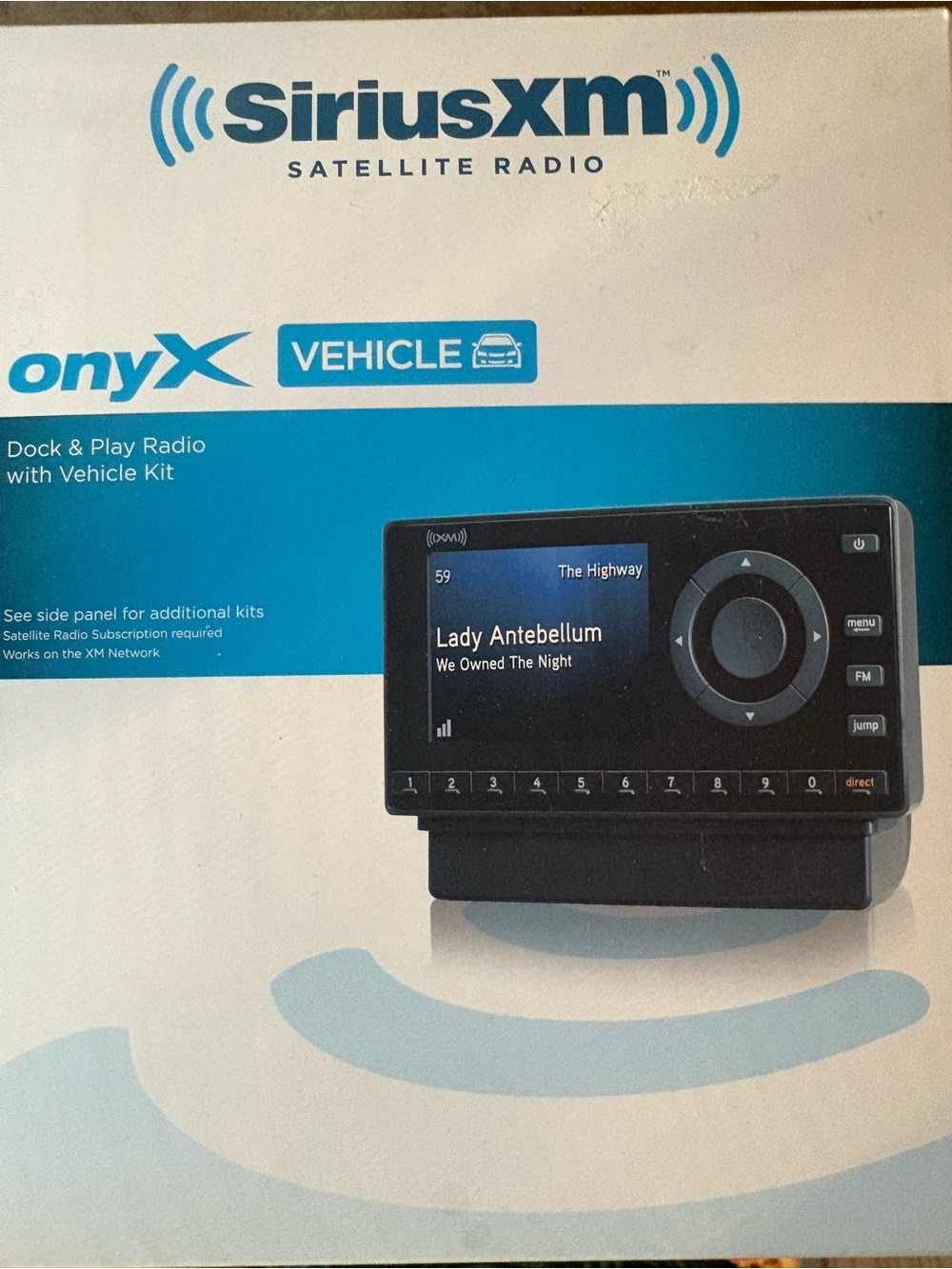 Onyx Vehicle Dock & Play Satellite Radio - Black and Home Kit